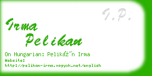 irma pelikan business card